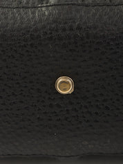 G Logo Plate Handbag Black