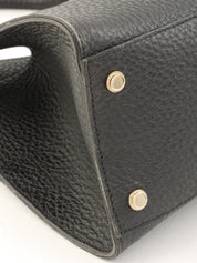 G Logo Plate Handbag Black