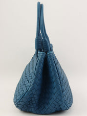 イントレチャートハンドバッグ ブルー