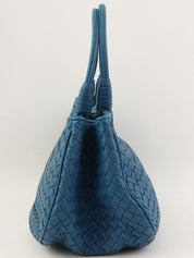 イントレチャートハンドバッグ ブルー