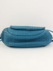 イントレチャートショルダーバッグ ブルー