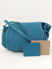 イントレチャートショルダーバッグ ブルー