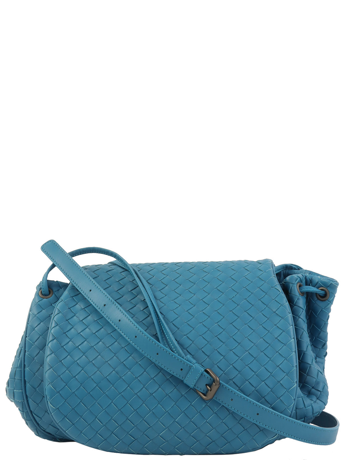 イントレチャートショルダーバッグ ブルー