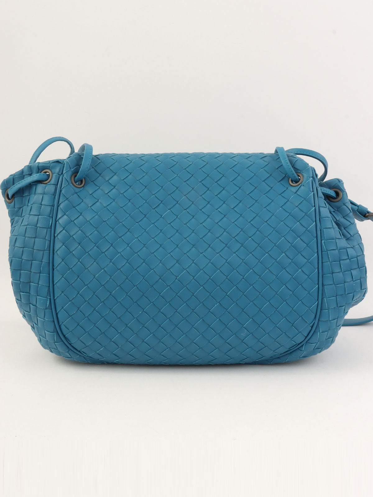 イントレチャートショルダーバッグ ブルー