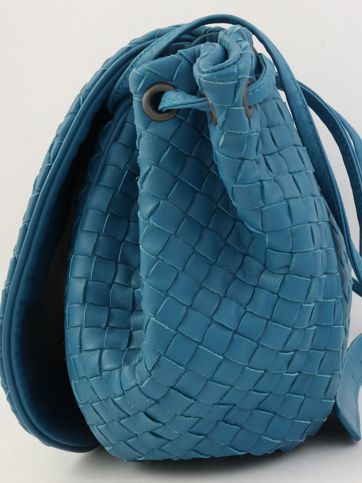 イントレチャートショルダーバッグ ブルー