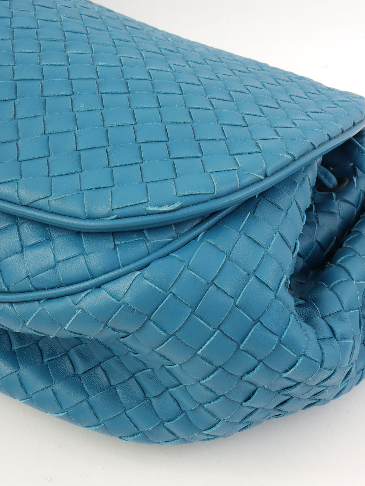 イントレチャートショルダーバッグ ブルー