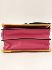 Cahier Shoulder Bag Pink/Black