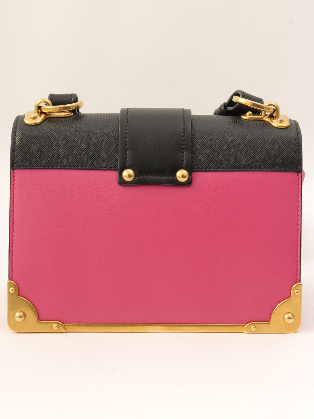 Cahier Shoulder Bag Pink/Black