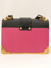 Cahier Shoulder Bag Pink/Black