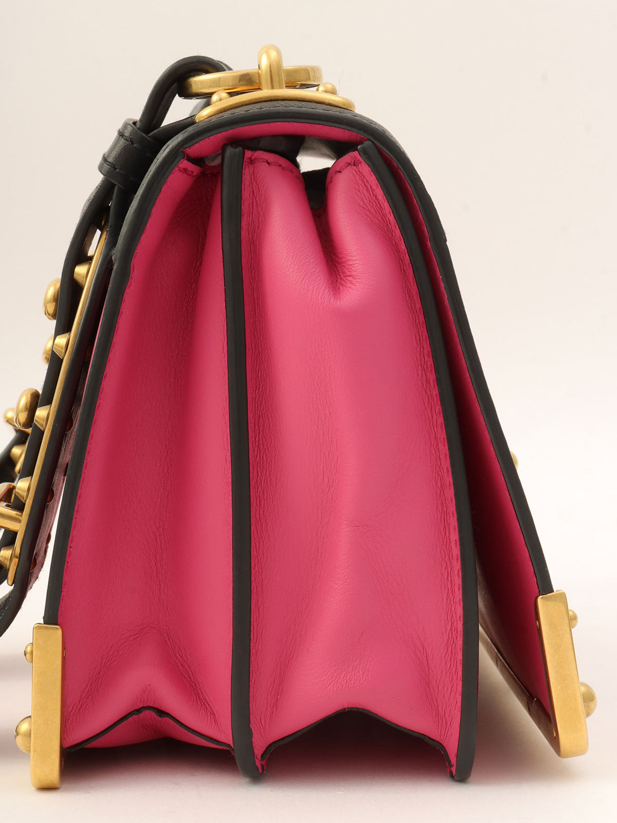 Cahier Shoulder Bag Pink/Black