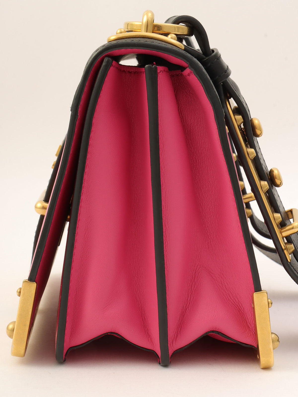 Cahier Shoulder Bag Pink/Black