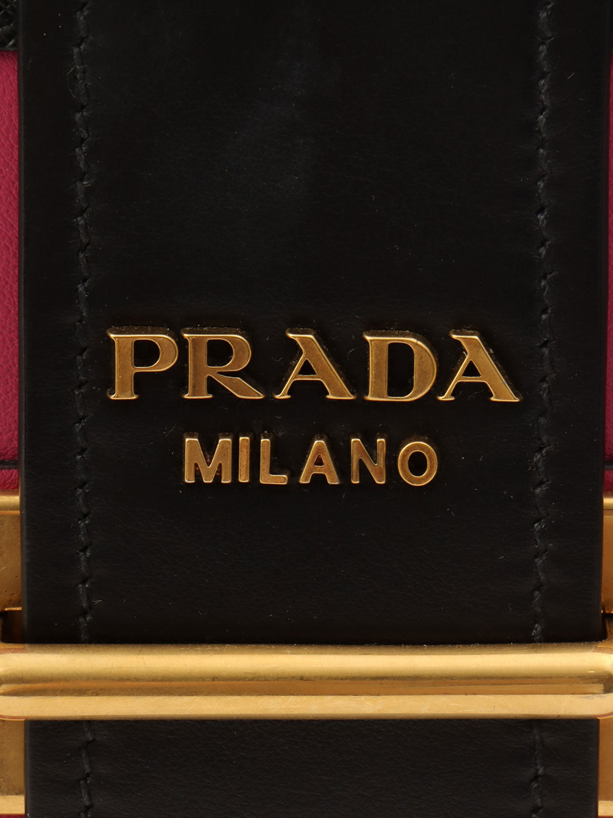 Cahier Shoulder Bag Pink/Black