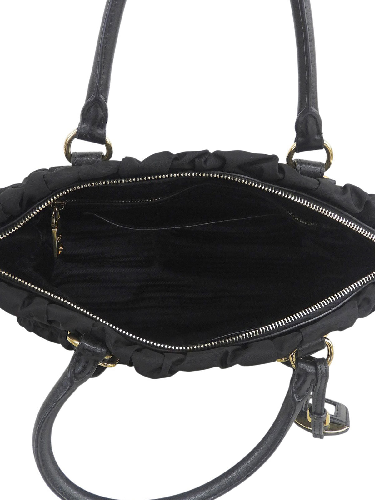 Nylon Logo Plate 2-Way Bag Black