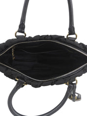 Nylon Logo Plate 2-Way Bag Black