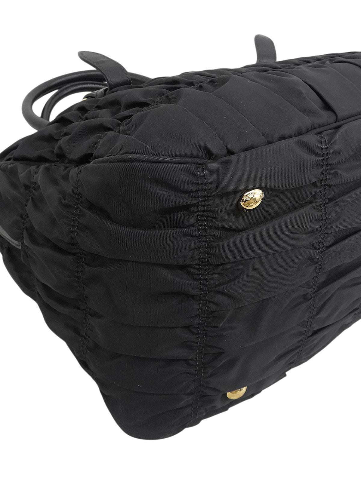 Nylon Logo Plate 2-Way Bag Black