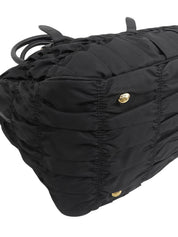 Nylon Logo Plate 2-Way Bag Black