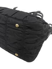 Nylon Logo Plate 2-Way Bag Black