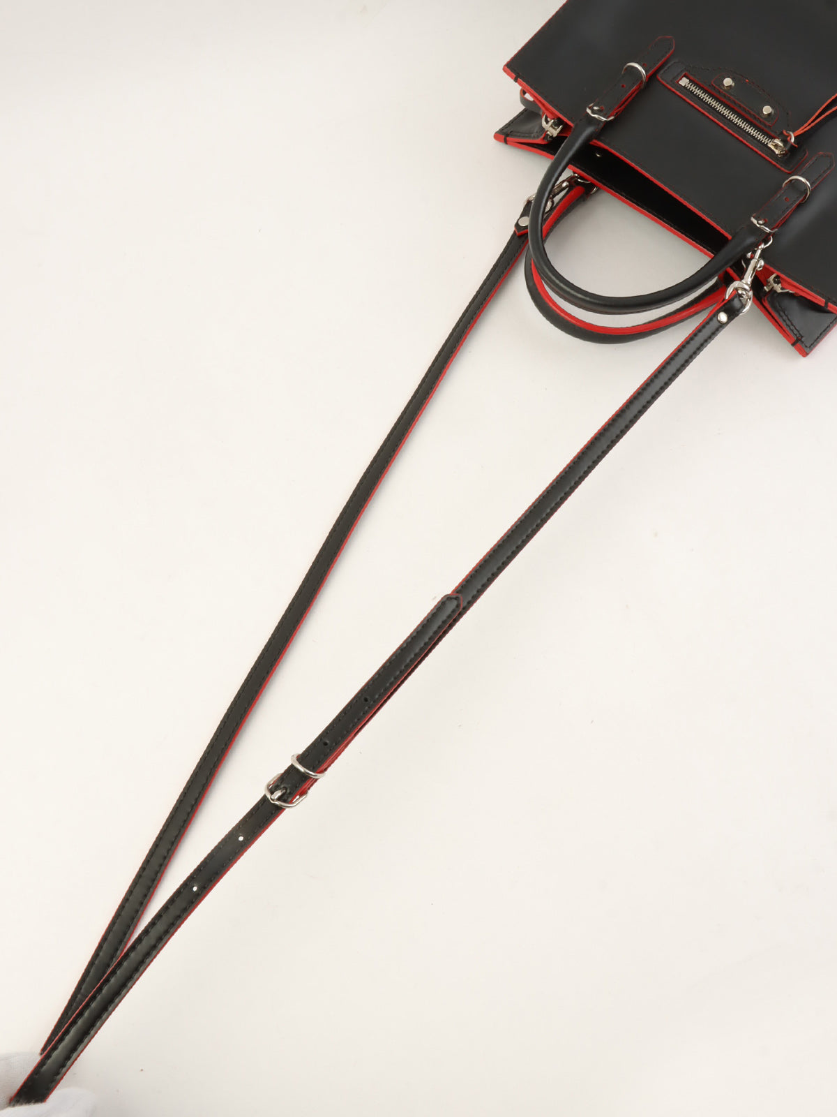 纸质迷你两用袋 黑/红色