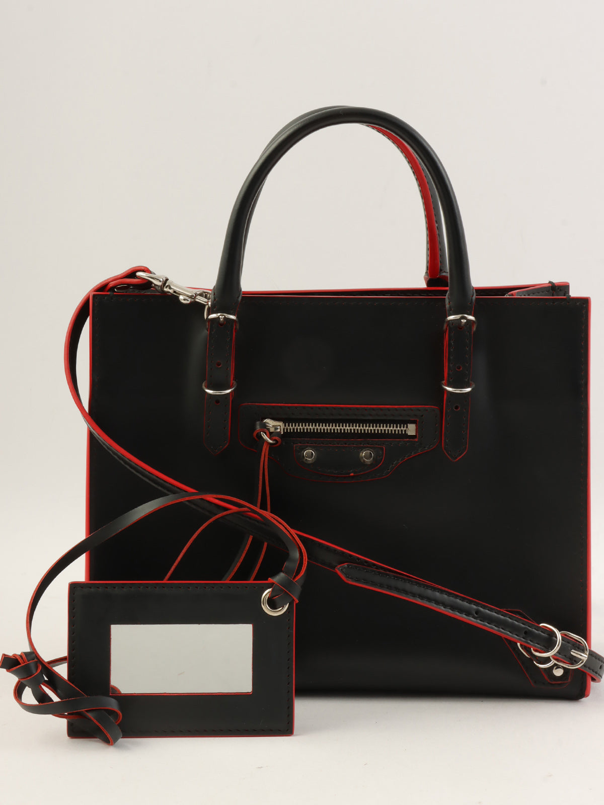 纸质迷你两用袋 黑/红色