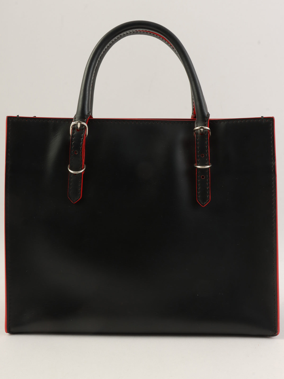 ペーパーミニ2wayバッグ ブラック/レッド