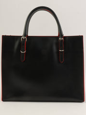 ペーパーミニ2wayバッグ ブラック/レッド