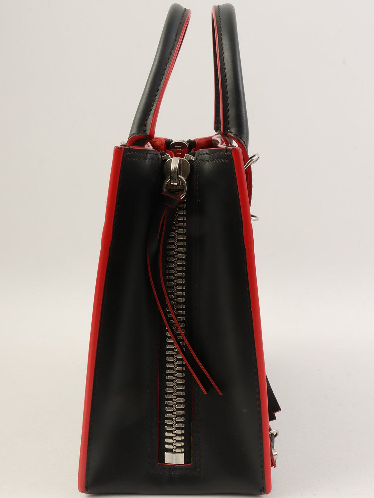 ペーパーミニ2wayバッグ ブラック/レッド