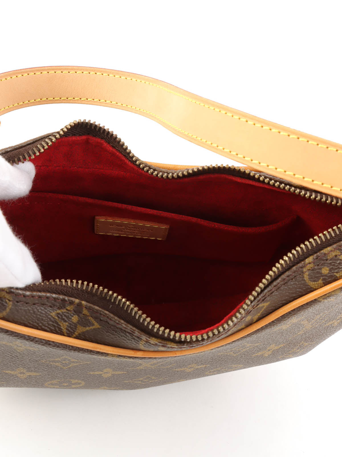 2004年製 キャンバスモノグラムクロワッサンPM ブラウン