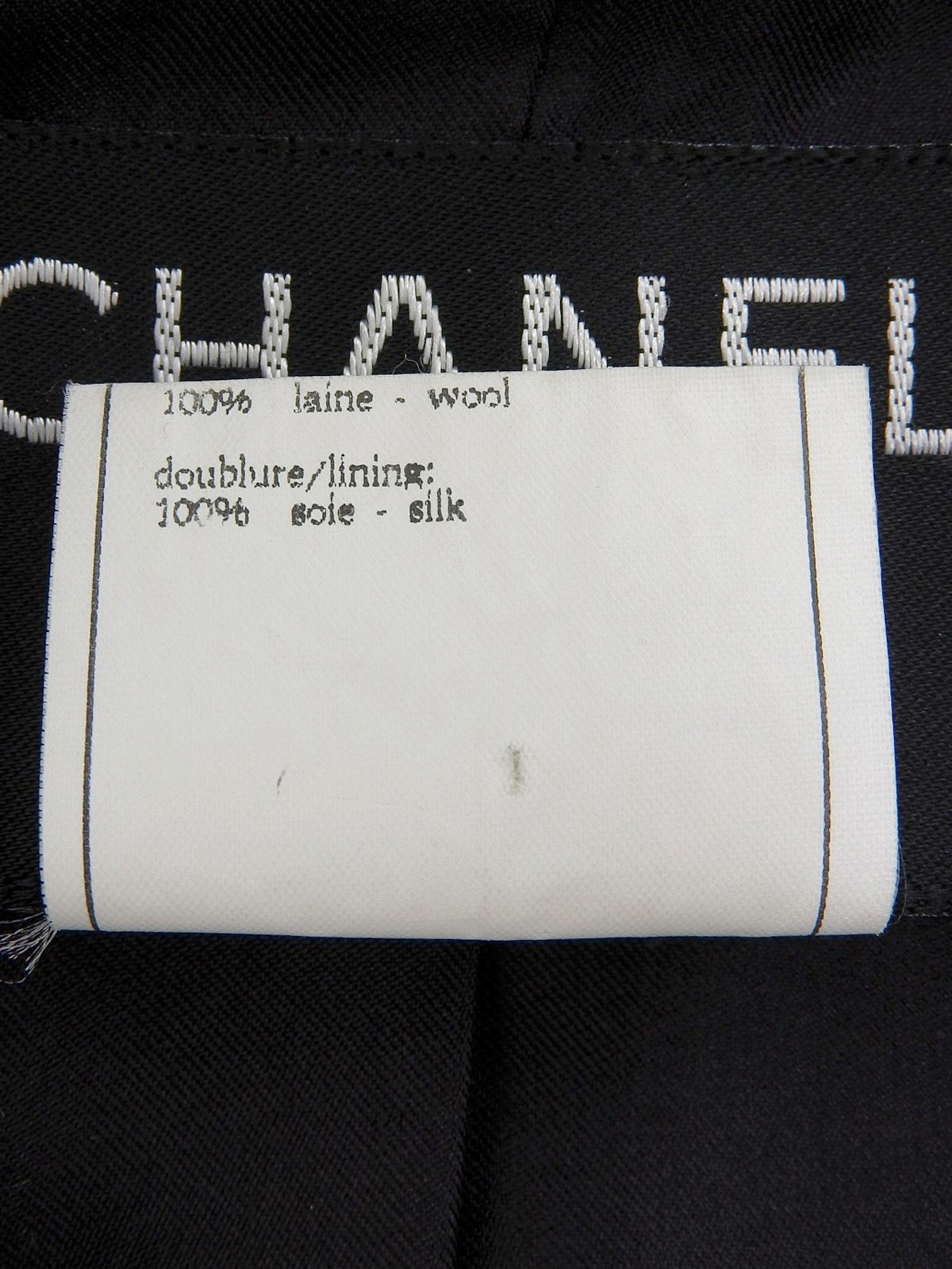 1995年製 チェスターコート #44 ブラック/アイボリー