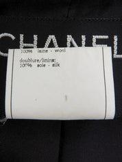 1995年製 チェスターコート #44 ブラック/アイボリー