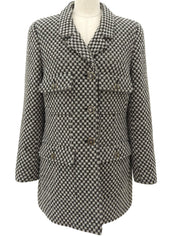 1995年製 チェスターコート #44 ブラック/アイボリー