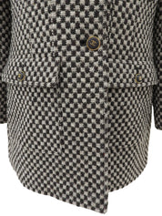 1995年製 チェスターコート #44 ブラック/アイボリー