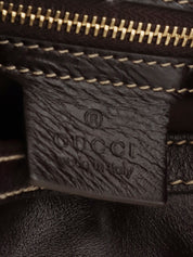 Interlocking G Plate One-Shoulder Bag Black