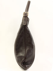 Interlocking G Plate One-Shoulder Bag Black