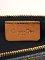 Denim saddle bag in indigo