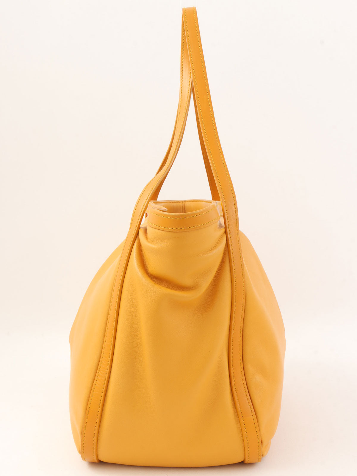 黄色Anagram压纹单肩包