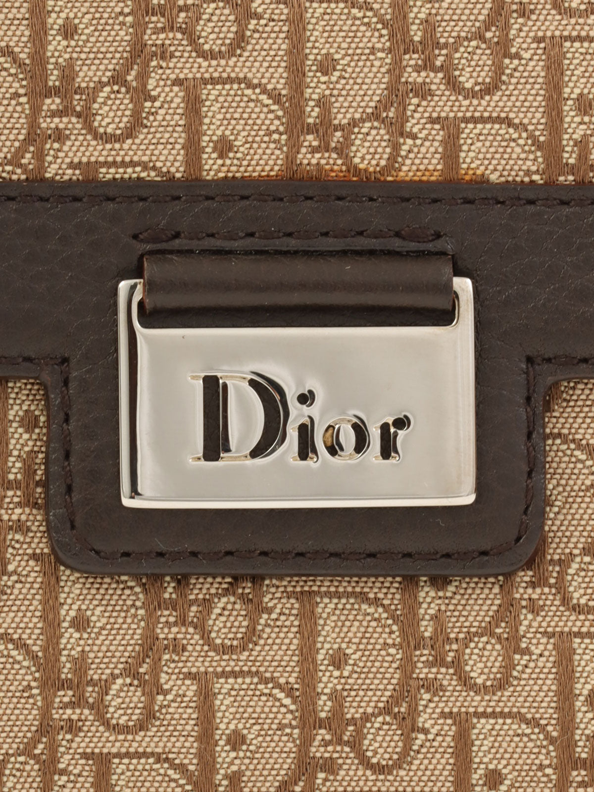 Trotter 图案 Logo 铭牌钱包 米色/深棕色