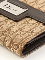 Trotter 图案 Logo 铭牌钱包 米色/深棕色