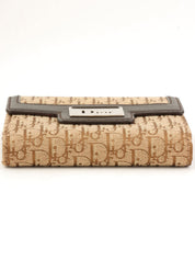 Trotter 图案 Logo 铭牌钱包 米色/深棕色