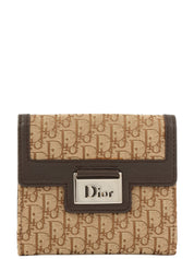 Trotter 图案 Logo 铭牌钱包 米色/深棕色