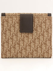 Trotter 图案 Logo 铭牌钱包 米色/深棕色