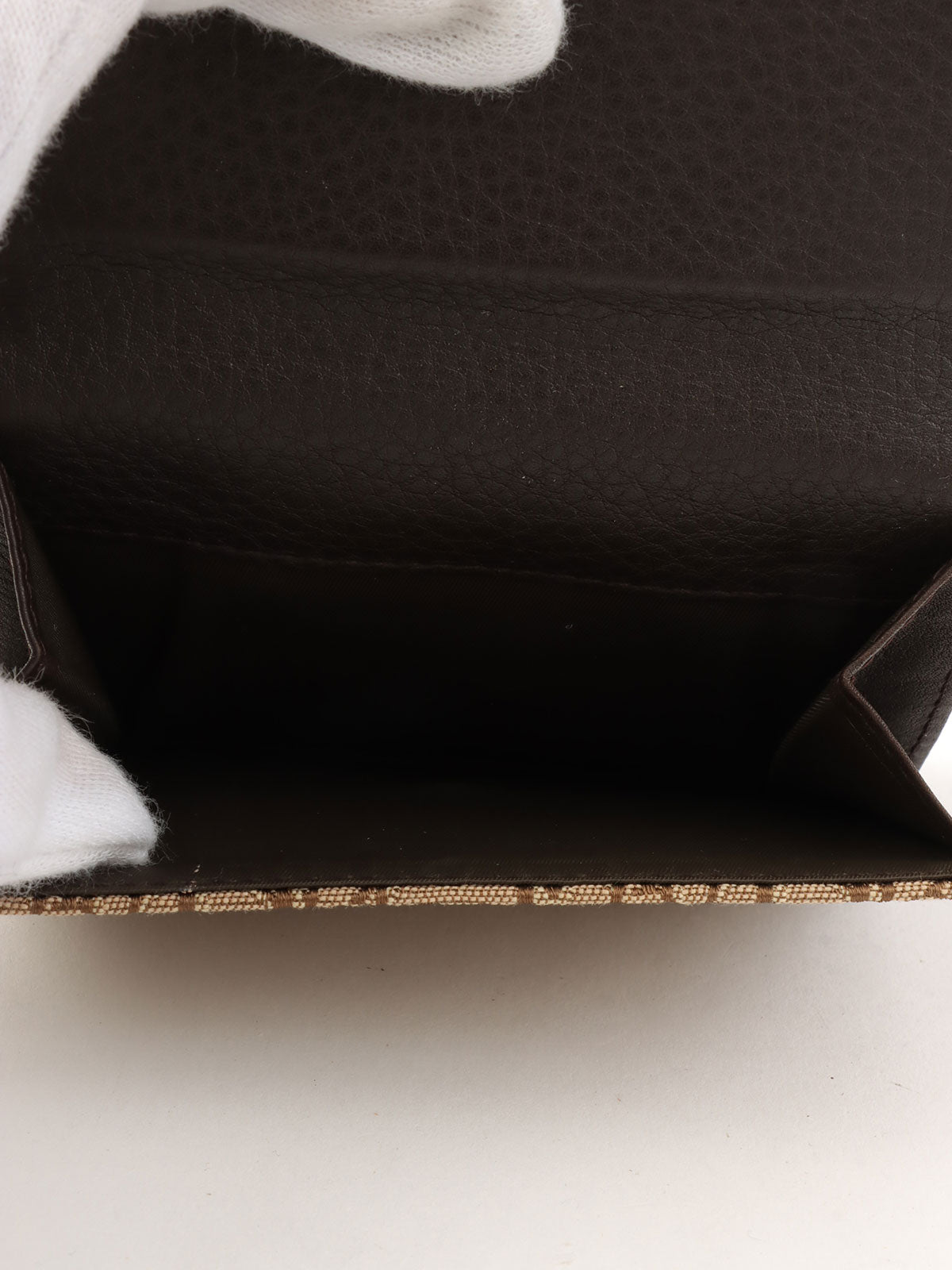 Trotter 图案 Logo 铭牌钱包 米色/深棕色