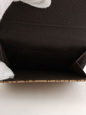 Trotter 图案 Logo 铭牌钱包 米色/深棕色