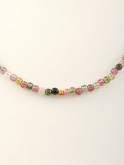 18Kトルマリンビーズネックレス マルチ