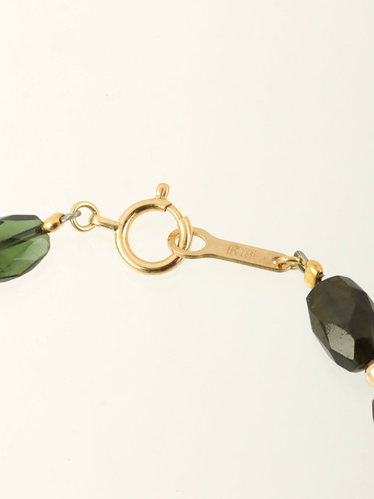 18K Tourmaline Bead Bracelet, Multi