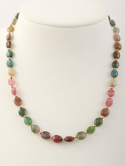 18K Tourmaline Necklace Multi