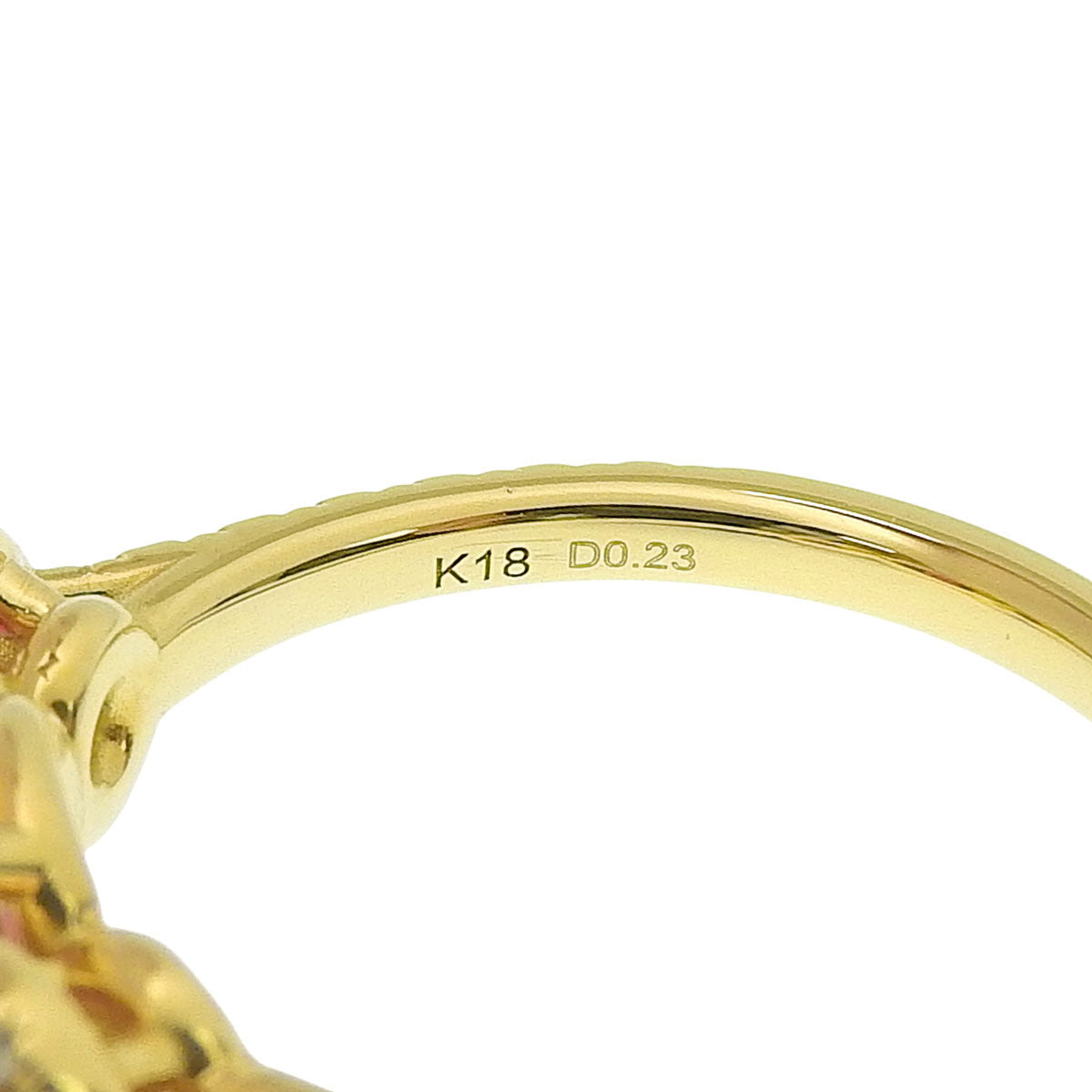 18K Ruby Diamond Ring #52 Gold/Ruby