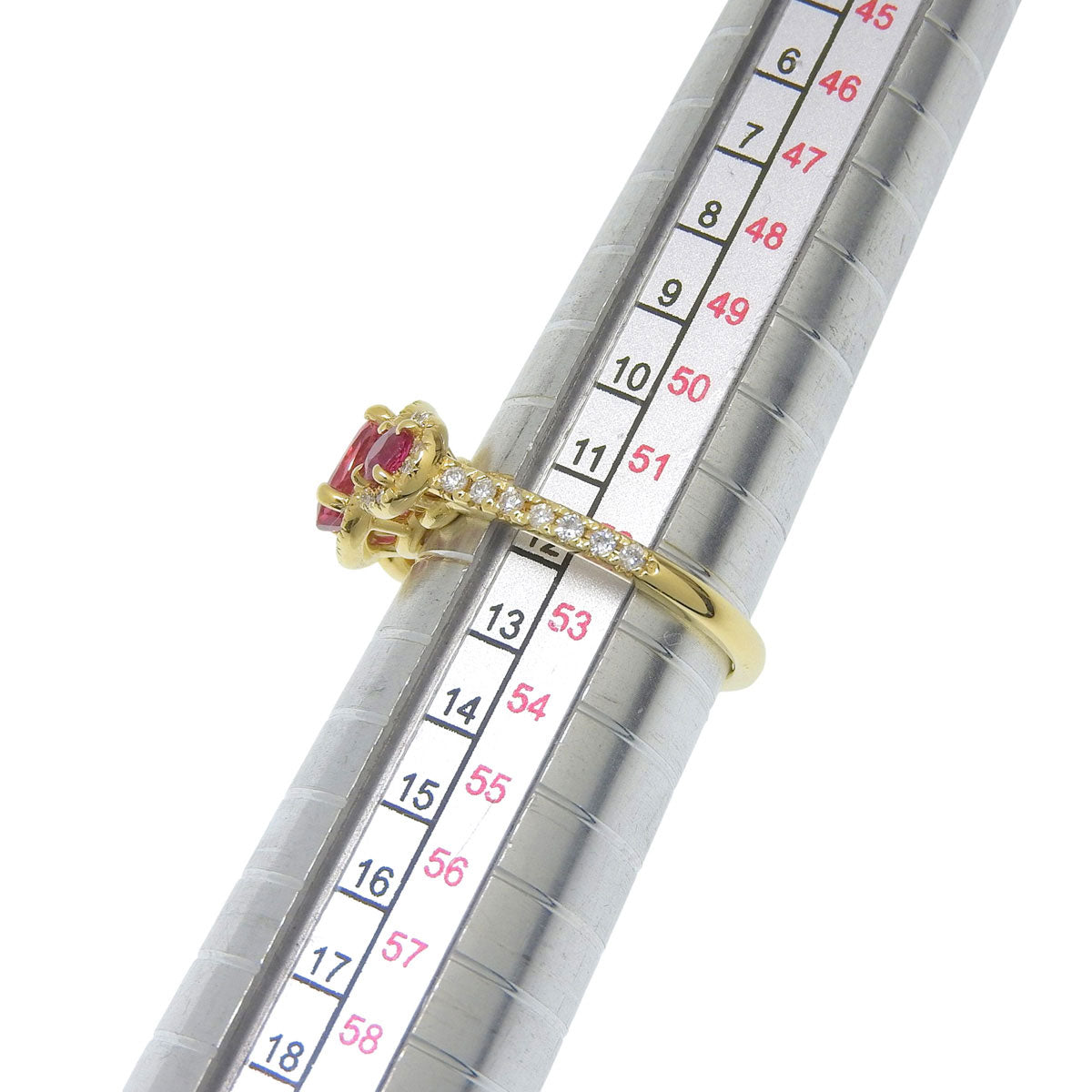 18K Ruby Diamond Ring #52 Gold/Ruby