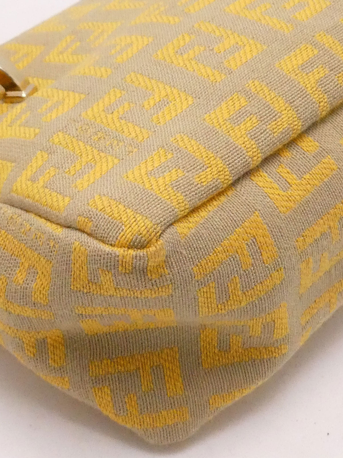 ズッキーノパターンハンドバッグ イエロー/ベージュ