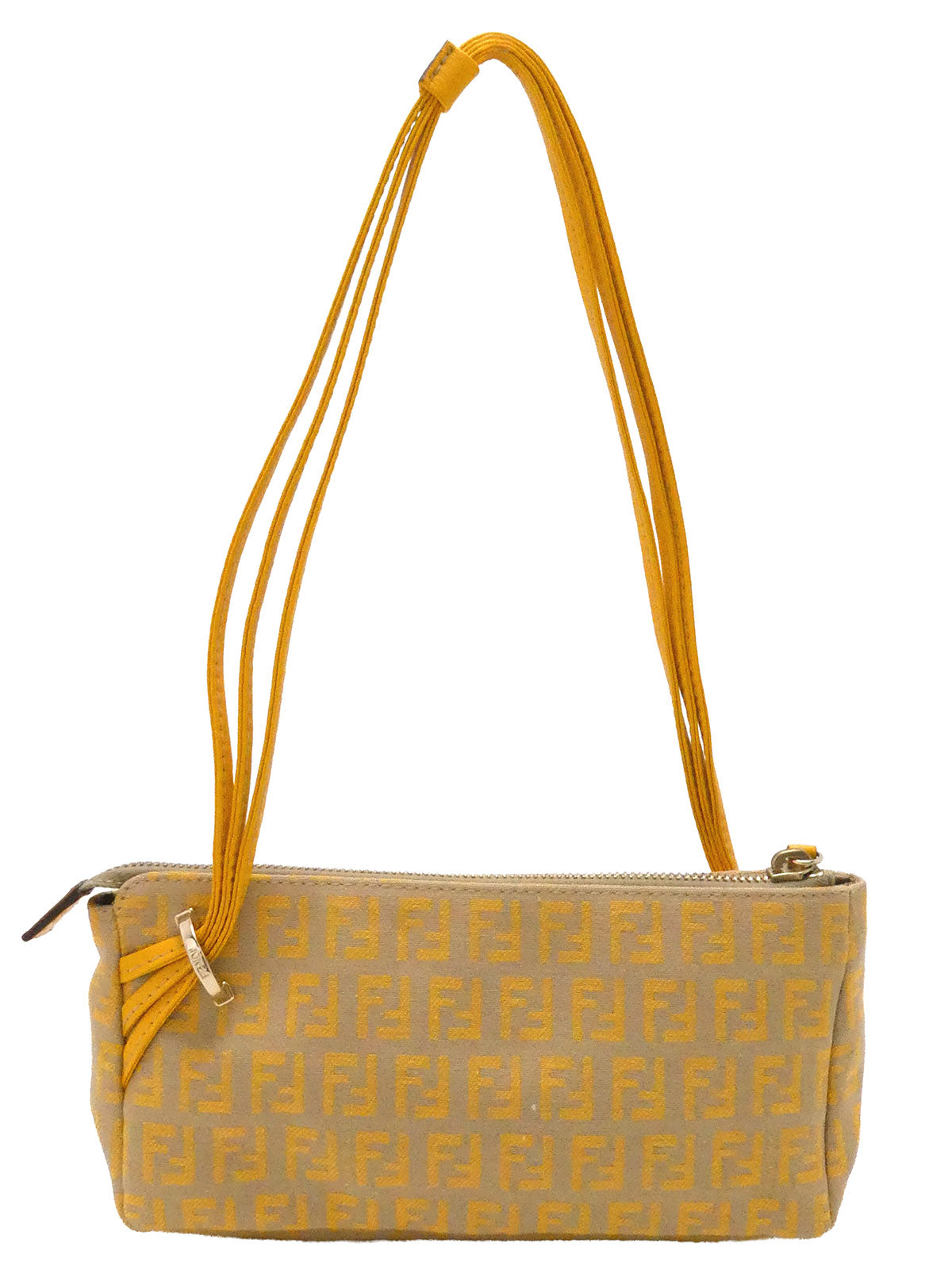 ズッキーノパターンハンドバッグ イエロー/ベージュ