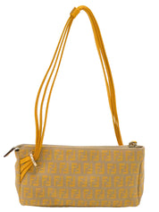 ズッキーノパターンハンドバッグ イエロー/ベージュ
